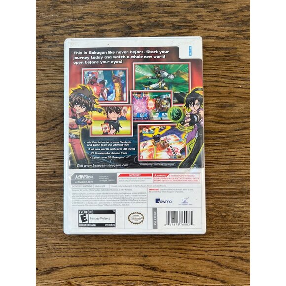 Bakugan Battle Brawlers Wii Game Complete With Case & Manual By Activision - Picture 3 of 3